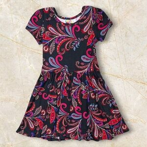 Dot Dot Smile Poco Loco Petals Cap Dress Girls Size 2T Toddler Paisley